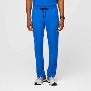 FIGS Mens Scrub Pants SZ Large Cairo Cargo Technical Collection Royal Blue